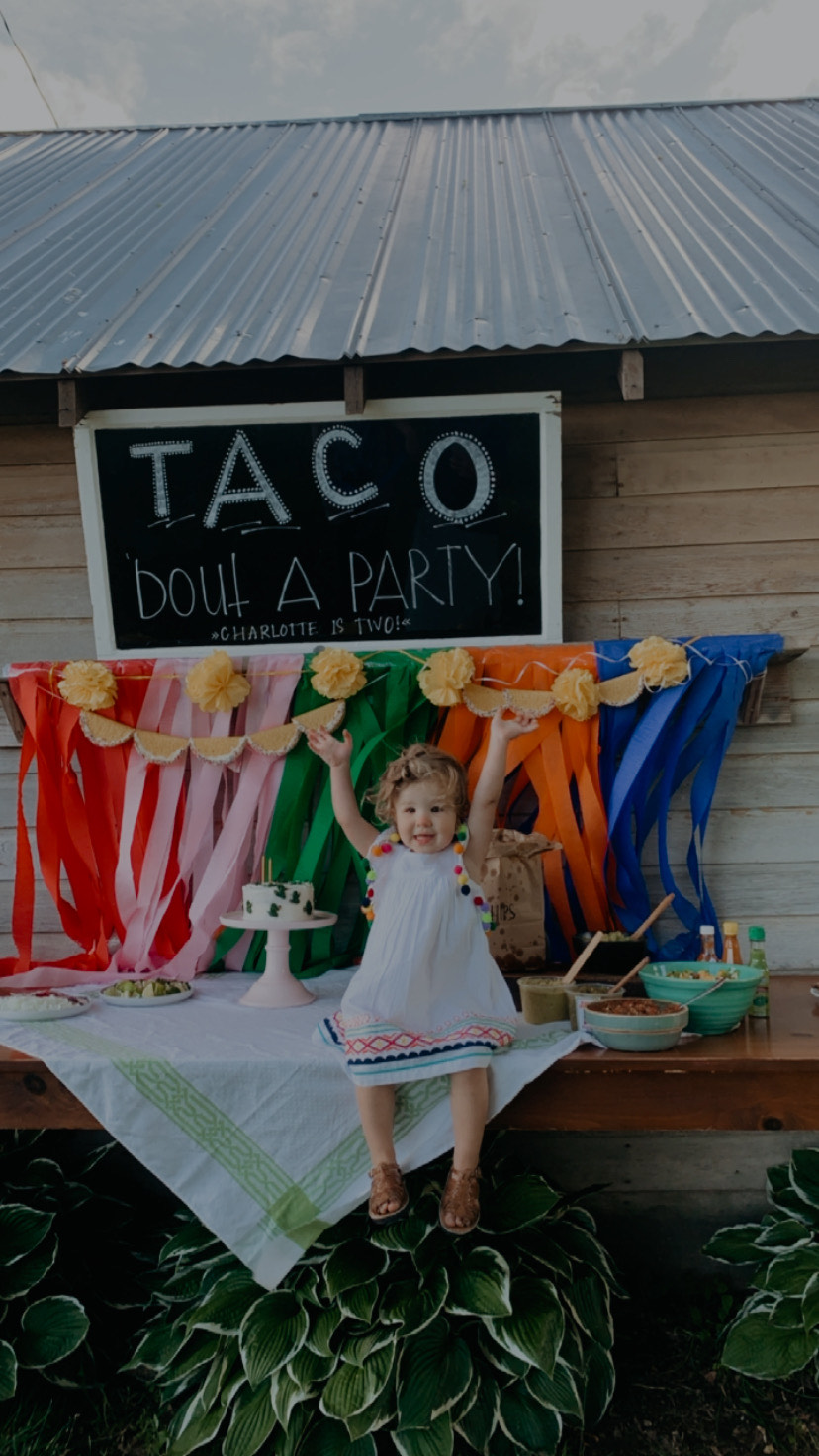 let’s taco ’bout being two & Charlotte’s fiesta party